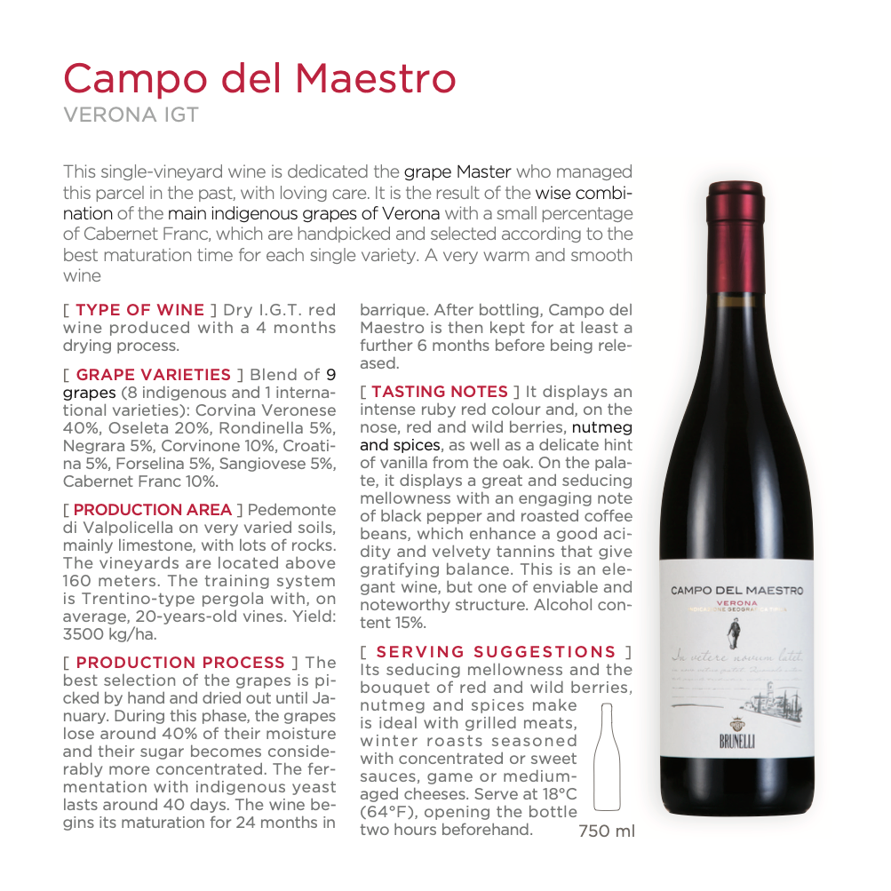 Brunelli - Campo del Maestro Verona IGT 2022