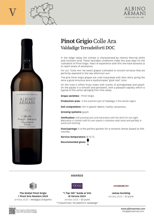 Albino Armani Pinot Grigio Colle Ara 2023