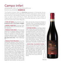 Afbeelding in Gallery-weergave laden, Campo Inferi Amarone della Valpolicella Classico Riserva 2018