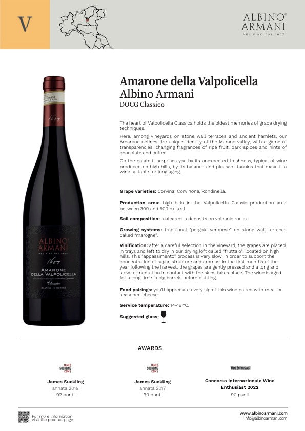 Albino Armani Amarone della Valpolicella Classico 2020