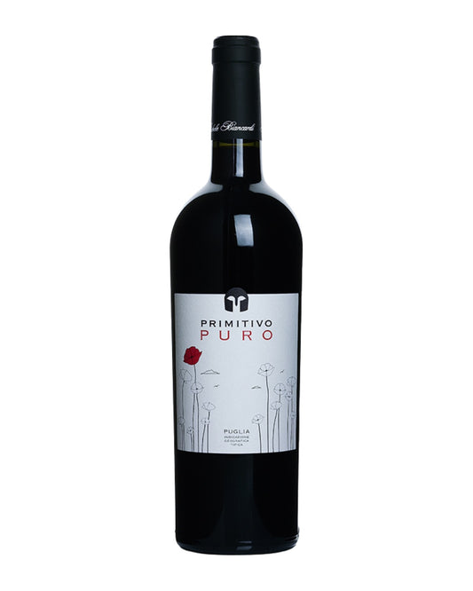 Fles Michele Biancardi Puro Puglia Primitivo 2024 — biologische rode wijn Puglia, VINIO
