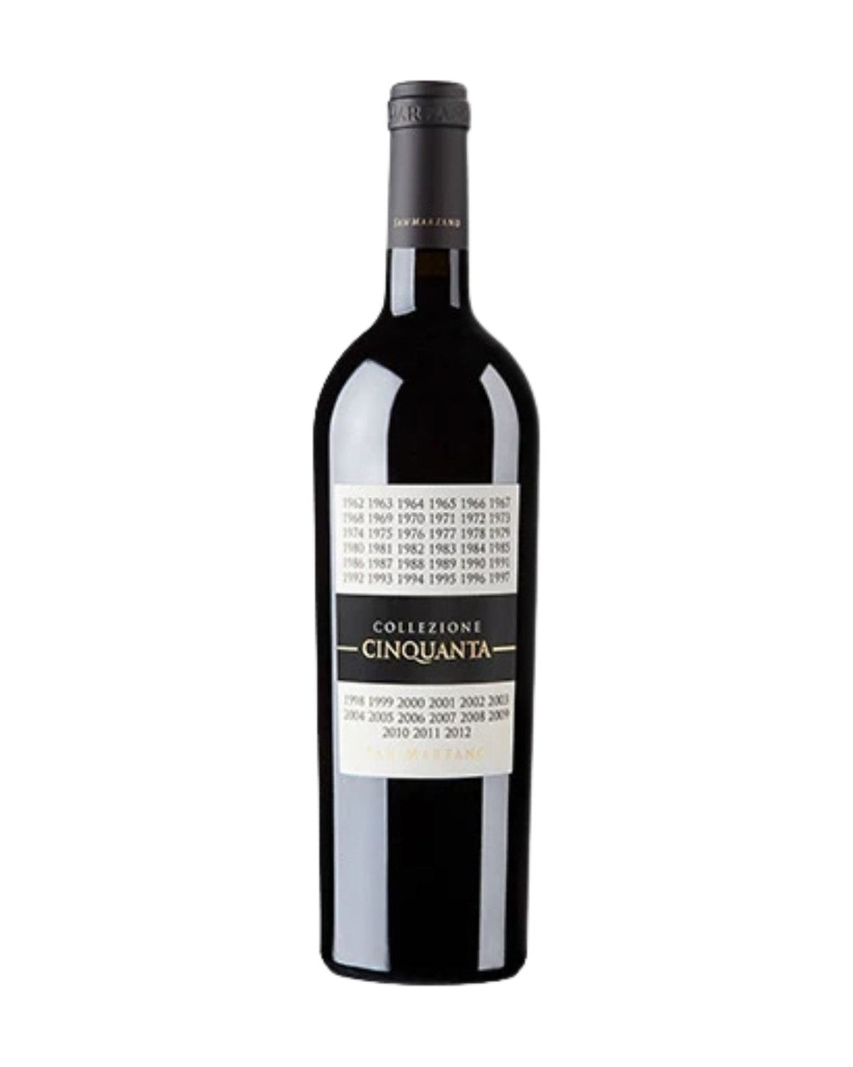 Fles San Marzano Cinquanta Collezione +7 — rode wijn Puglia, VINIO