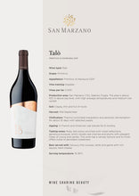 Afbeelding in Gallery-weergave laden, San Marzano - Talò Nero di Troia 2023