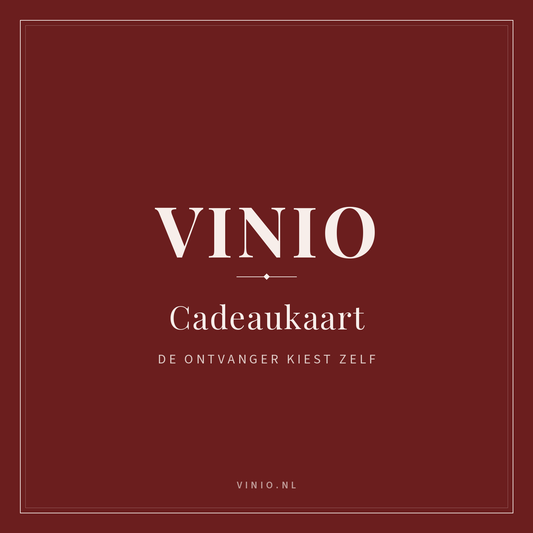 Vinio Cadeaukaart — wijn cadeaubon, de ontvanger kiest zelf uit de selectie